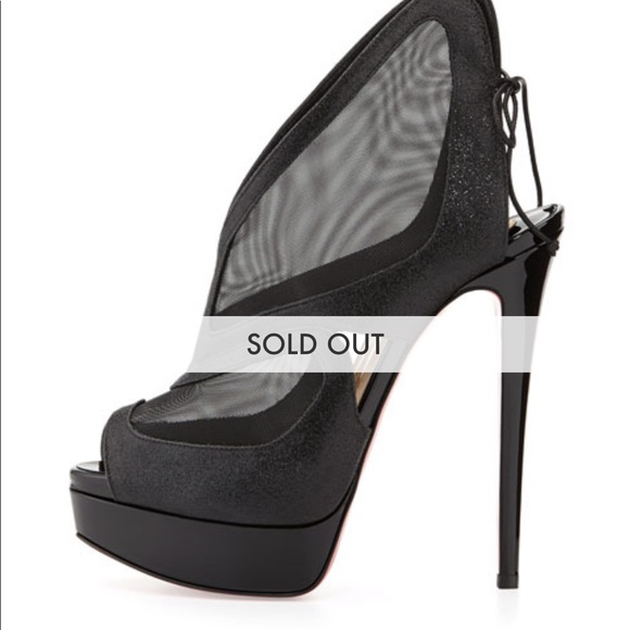 Christian Louboutin Farfamesh glitter bootie - Picture 7 of 8